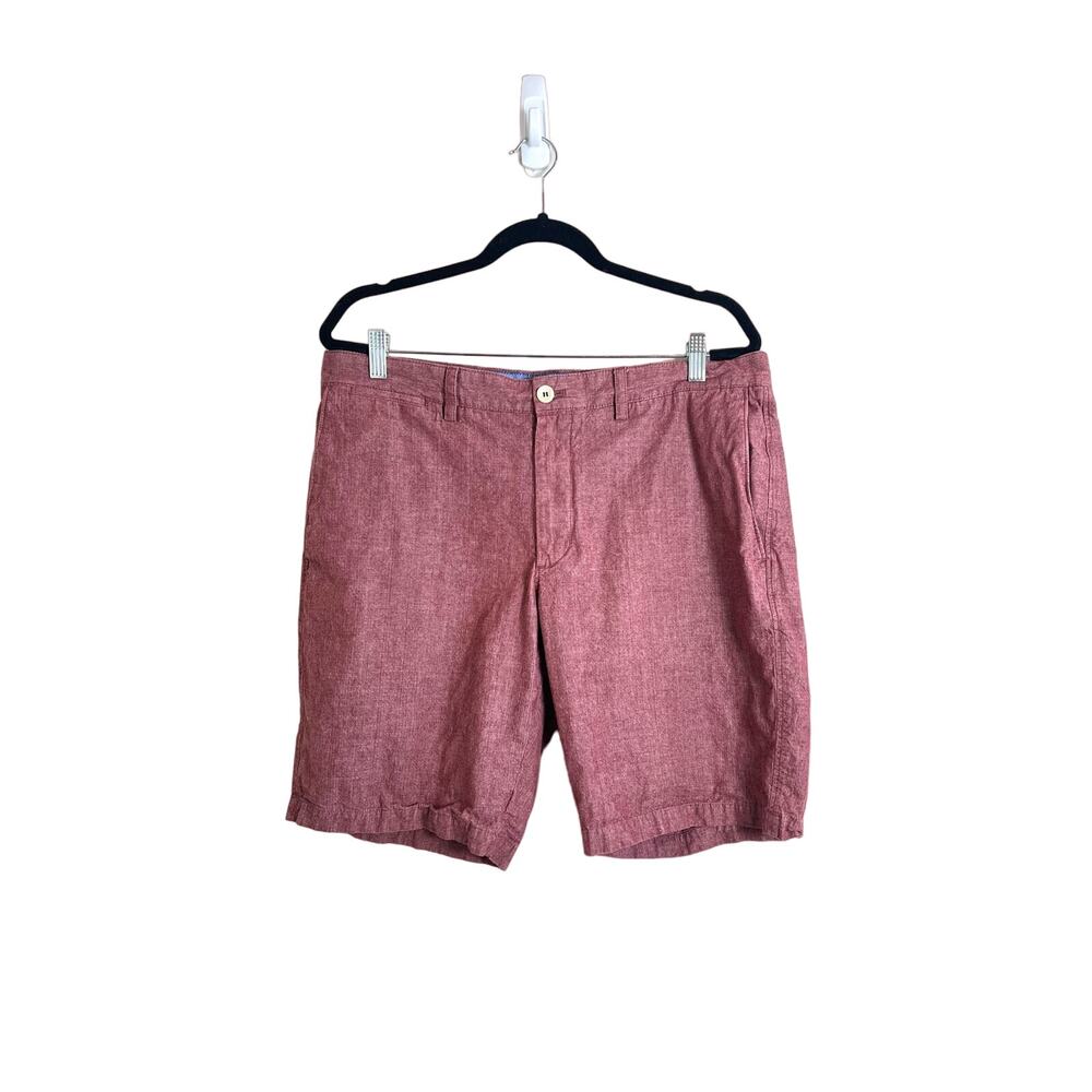 Banana Republic Men’s Maroon Red Bermuda Aiden Cotton Short Size 35